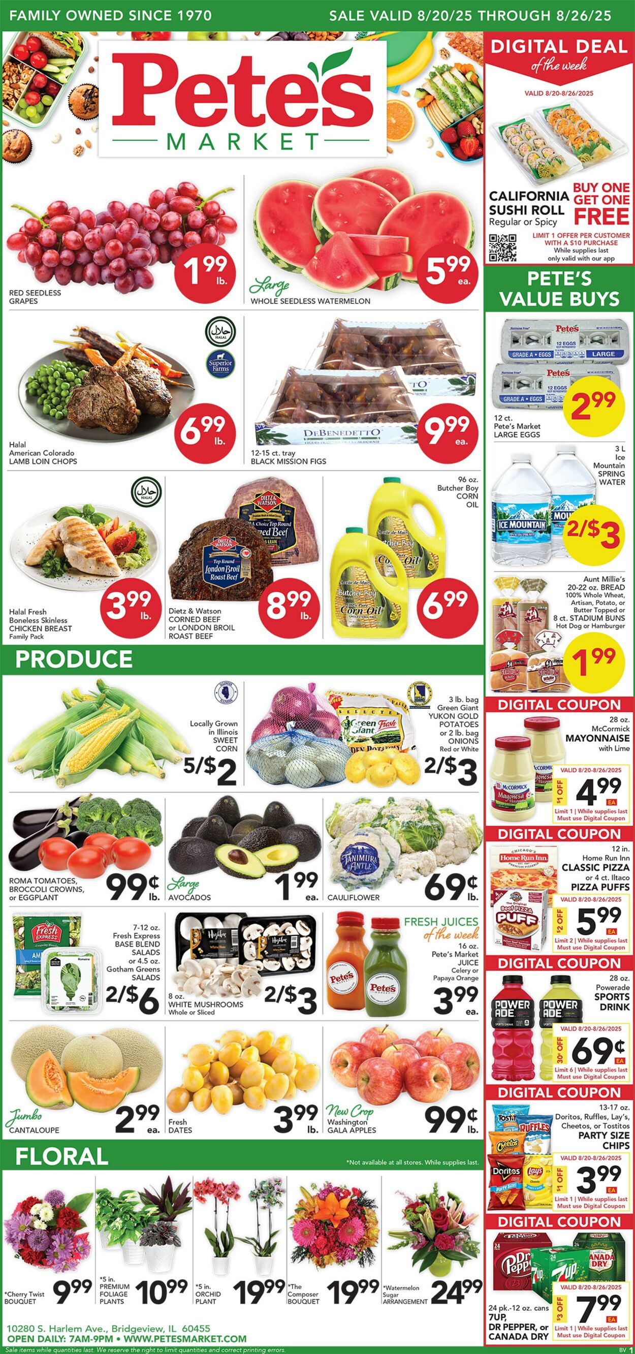 Weekly ad Pete's Fresh Market 08/13/2025 - 08/19/2025