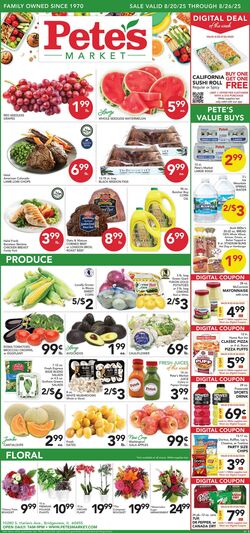 Weekly ad Pete's Fresh Market 08/13/2025 - 08/19/2025
