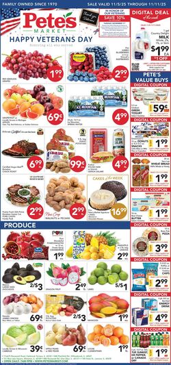Weekly ad Pete's Fresh Market 10/29/2025 - 11/04/2025