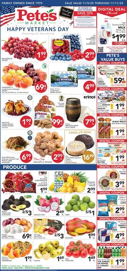 Weekly ad Pete's Fresh Market 10/29/2025 - 11/04/2025