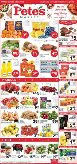 Weekly ad Pete's Fresh Market 12/17/2025 - 12/23/2025