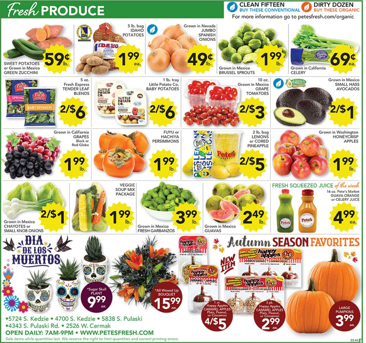 Weekly ad Pete's Fresh Market 10/25/2023 - 10/31/2023