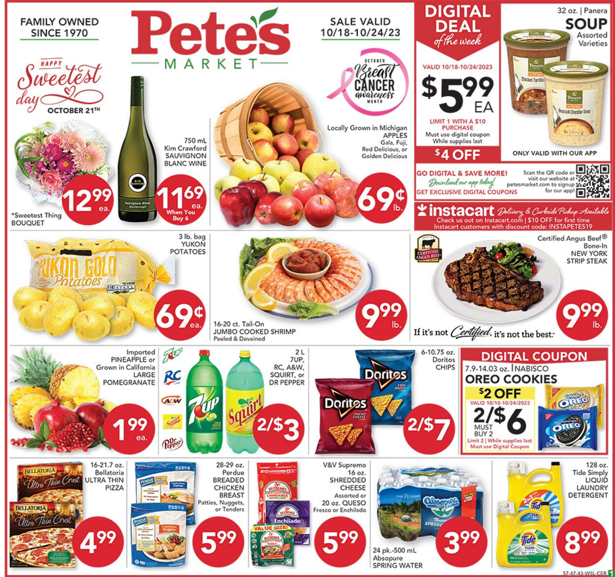 Weekly ad Pete's Fresh Market 10/18/2023 - 10/24/2023