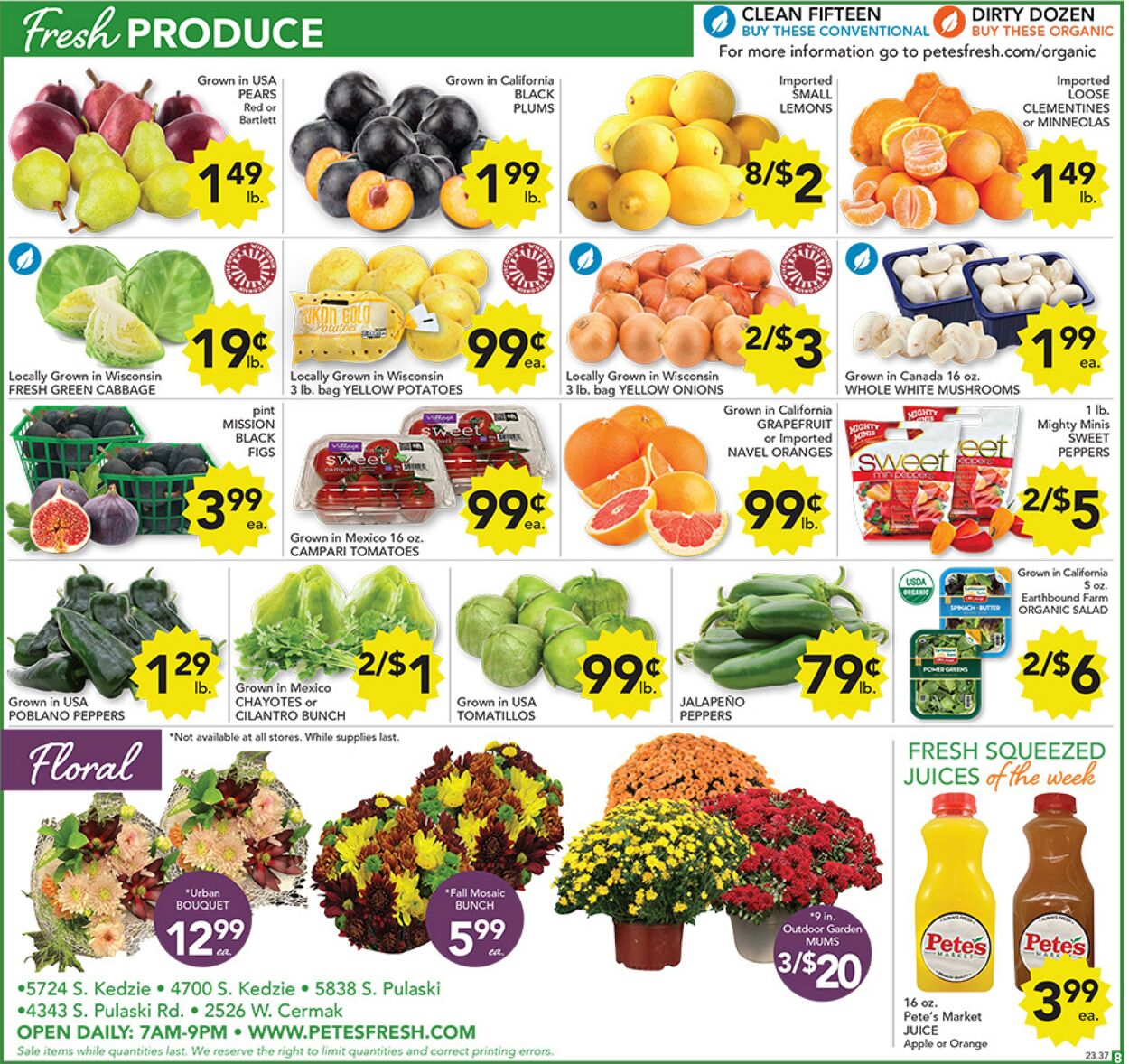 Weekly ad Pete's Fresh Market 09/13/2023 - 09/19/2023