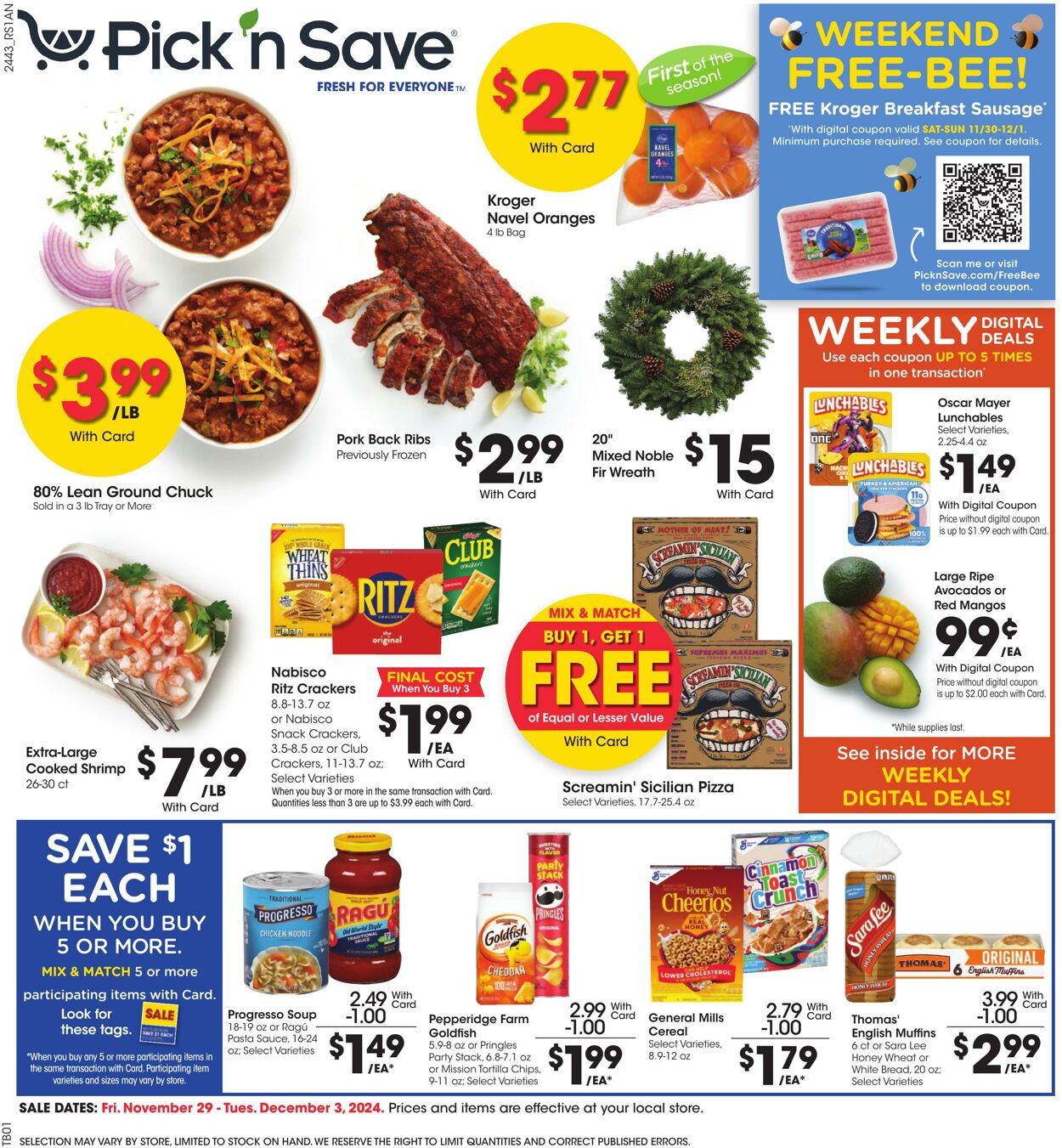 Weekly ad Pick'n'Save 11/29/2024 - 12/03/2024