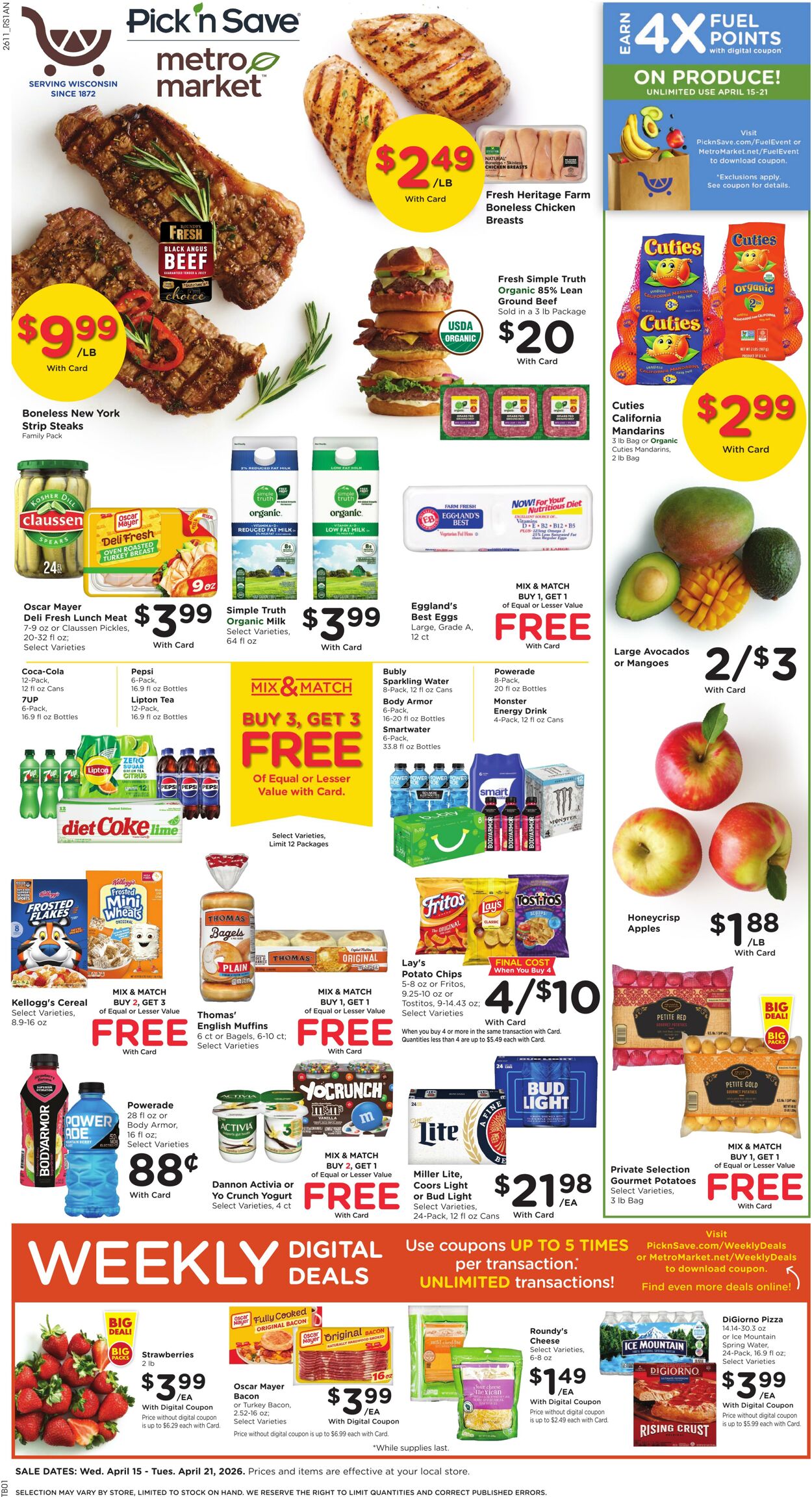Weekly ad Pick'n'Save 04/15/2026 - 04/21/2026