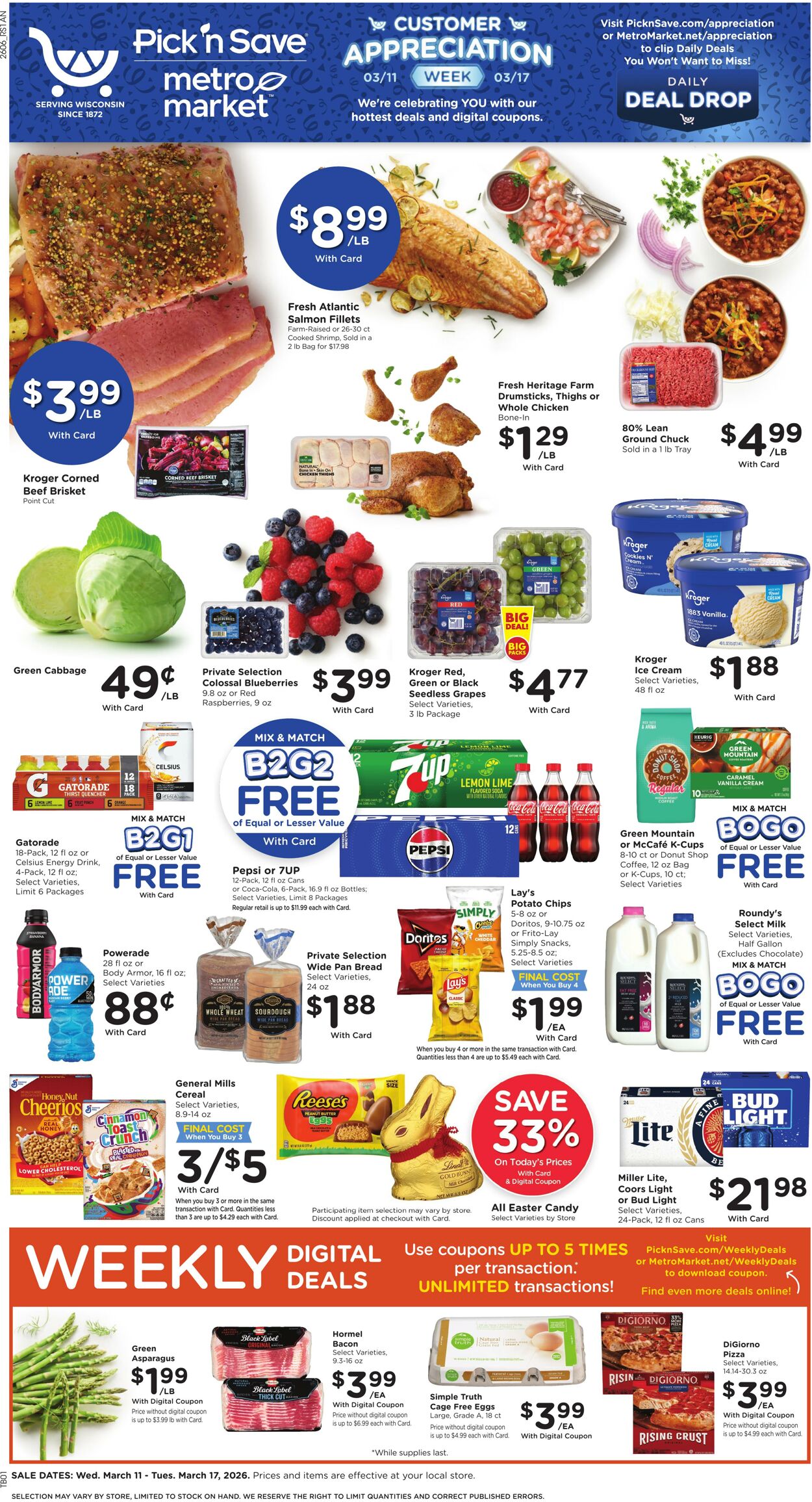 Weekly ad Pick'n'Save 03/11/2026 - 03/17/2026