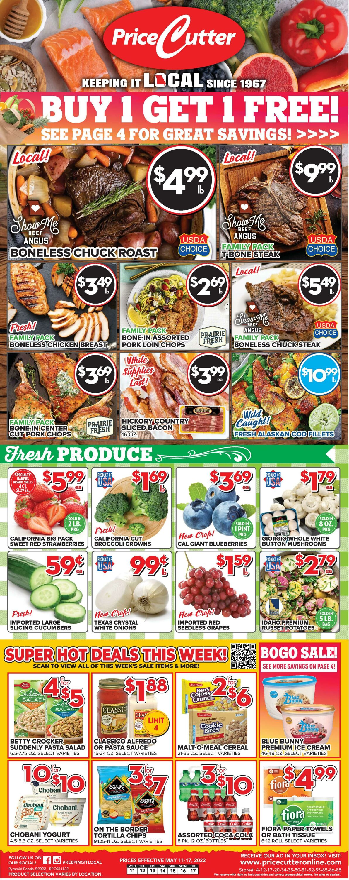 Weekly ad Price Cutter 05/11/2022 - 05/17/2022