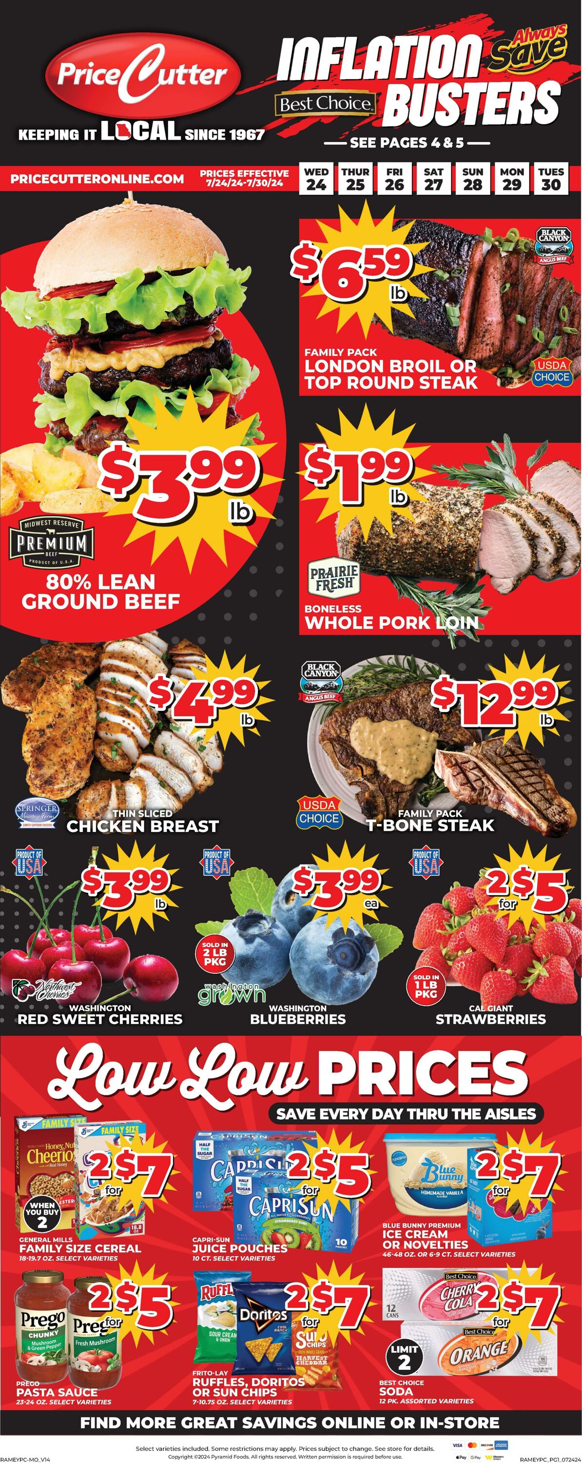 Price Cutter Promotional weekly ads