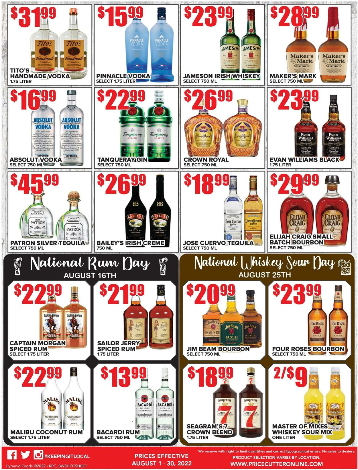 Weekly ad Price Cutter 08/01/2022 - 08/30/2022
