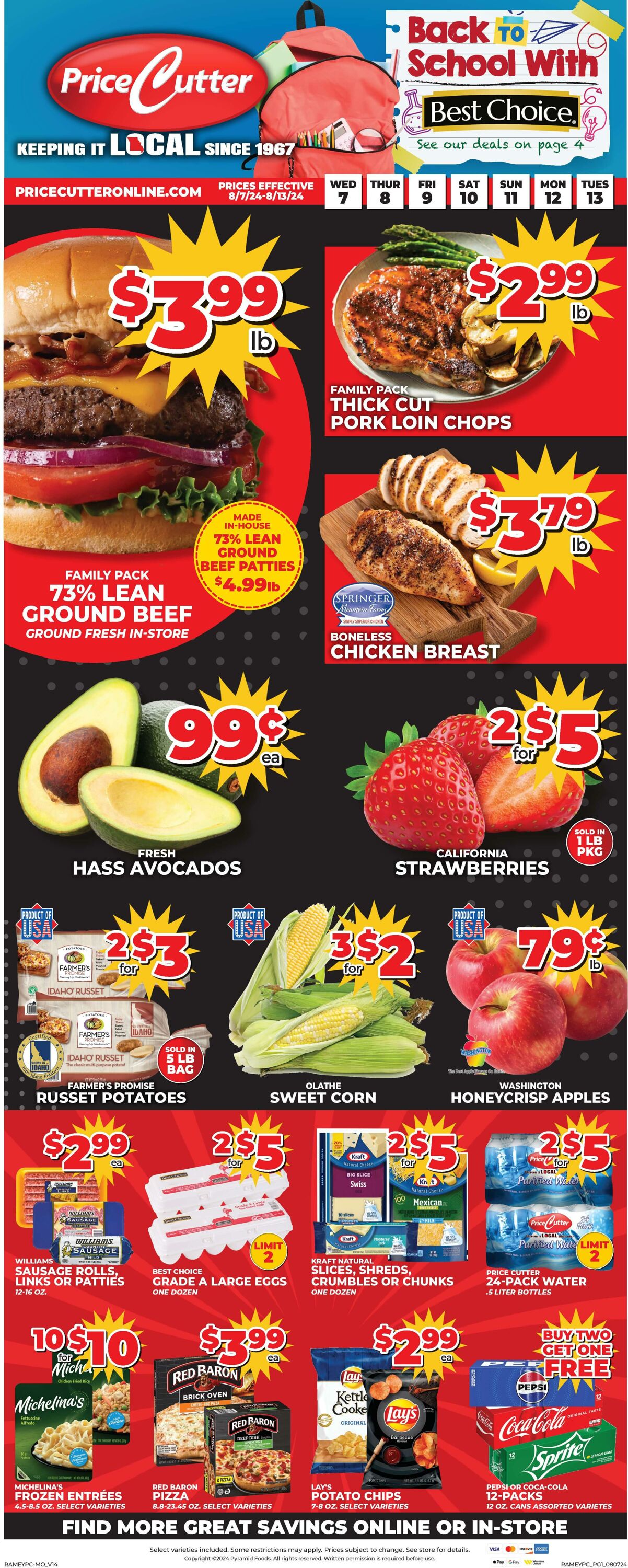 Weekly ad Price Cutter 08/07/2024 - 08/13/2024