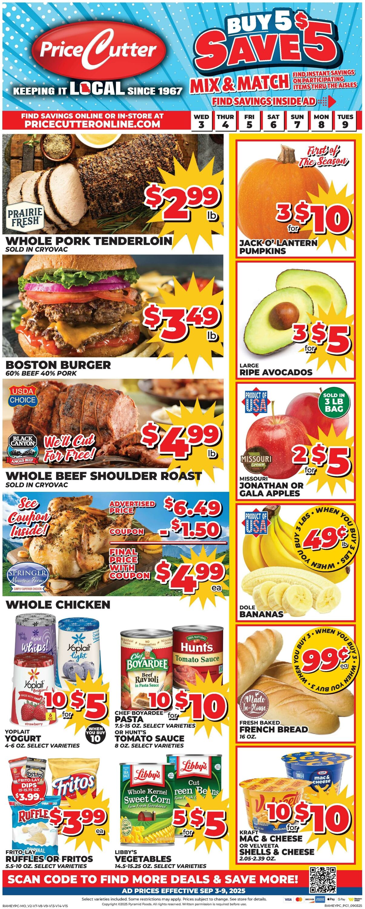 Weekly ad Price Cutter 09/03/2025 - 09/09/2025