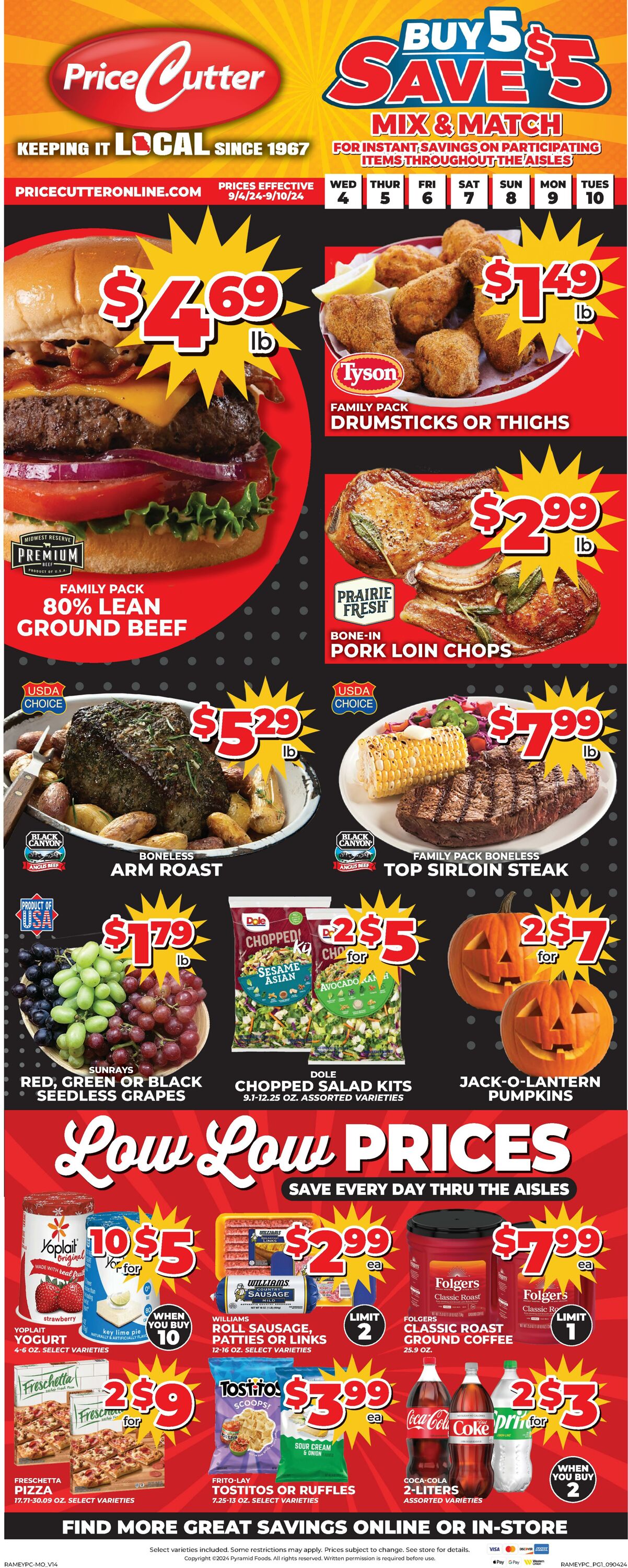 Weekly ad Price Cutter 09/04/2024 - 09/10/2024