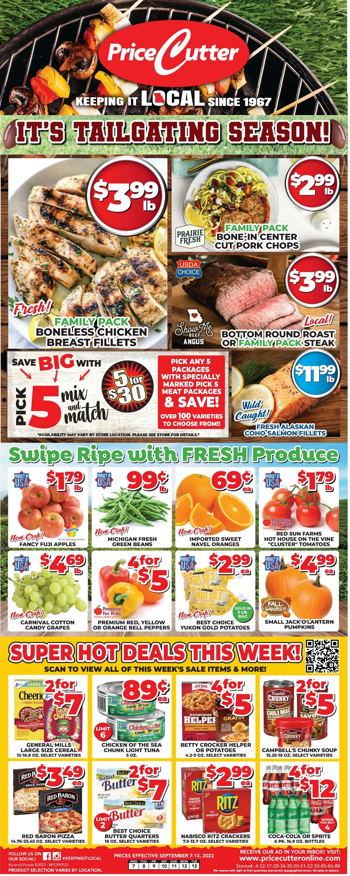 Weekly ad Price Cutter 09/07/2022 - 09/13/2022