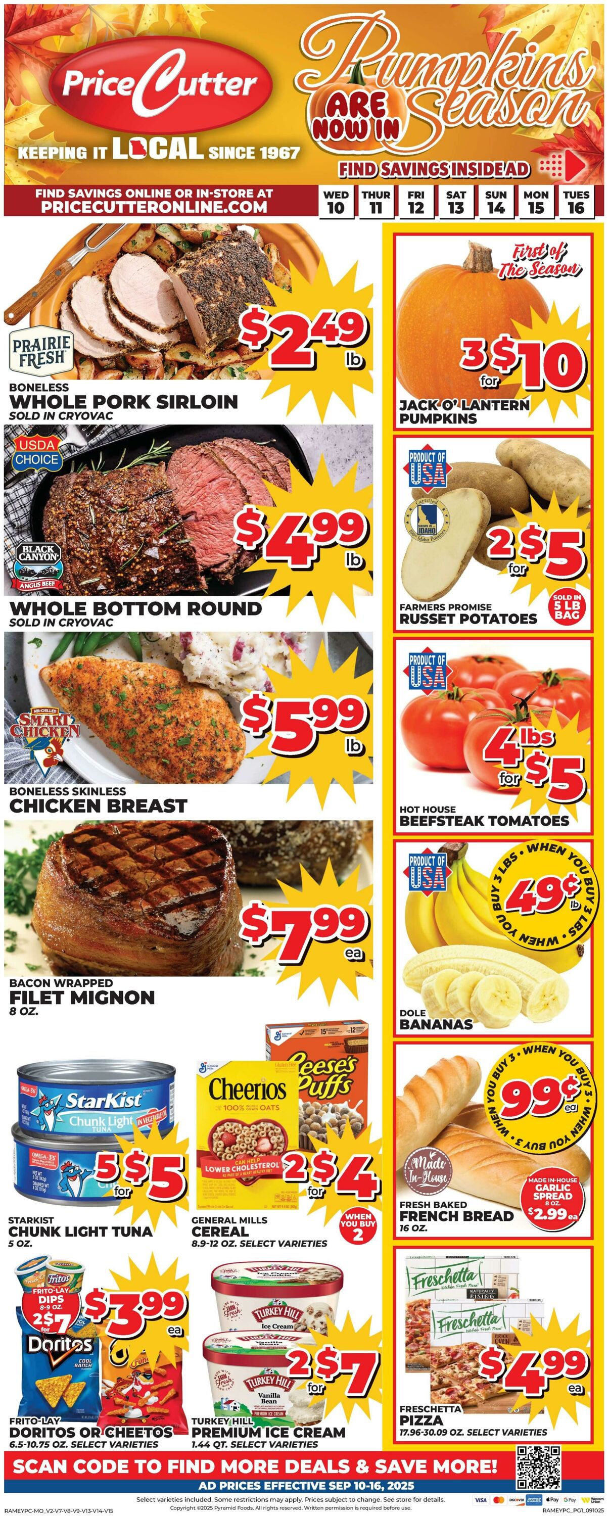 Weekly ad Price Cutter 09/10/2025 - 09/16/2025