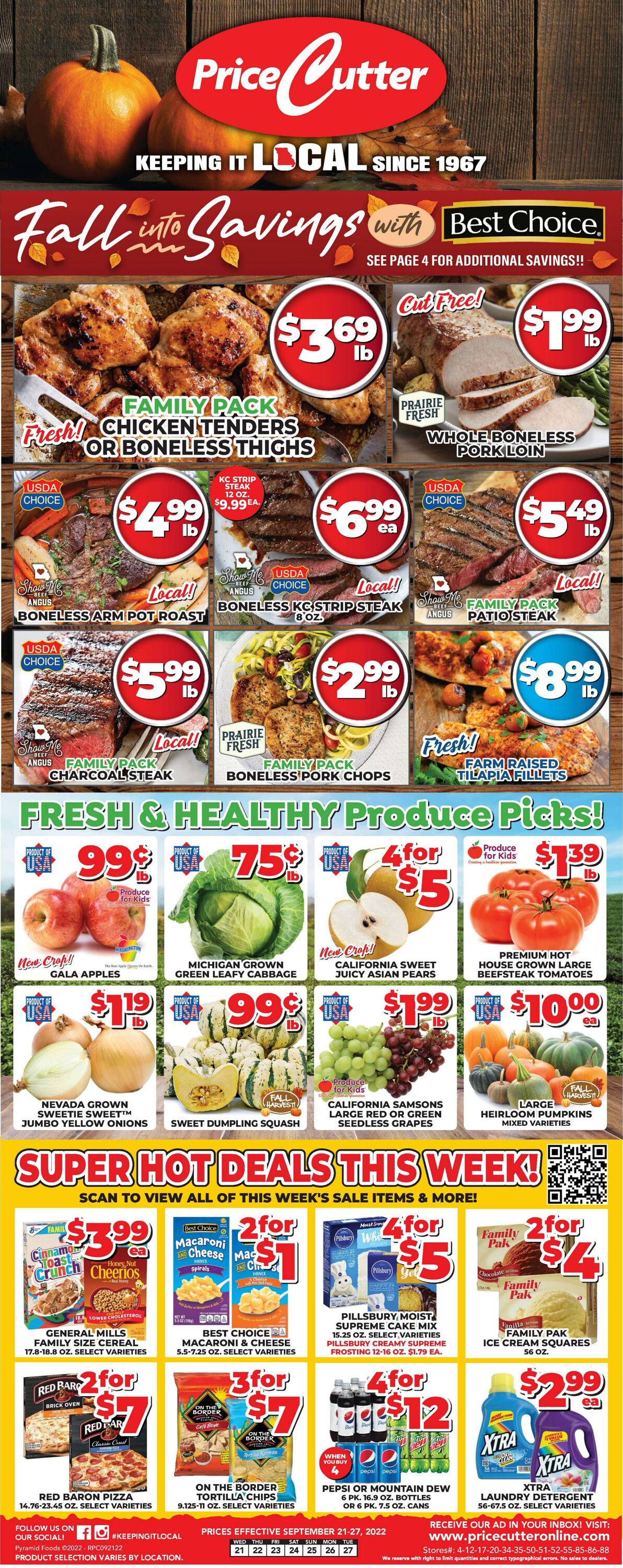 Weekly ad Price Cutter 09/21/2022 - 09/27/2022