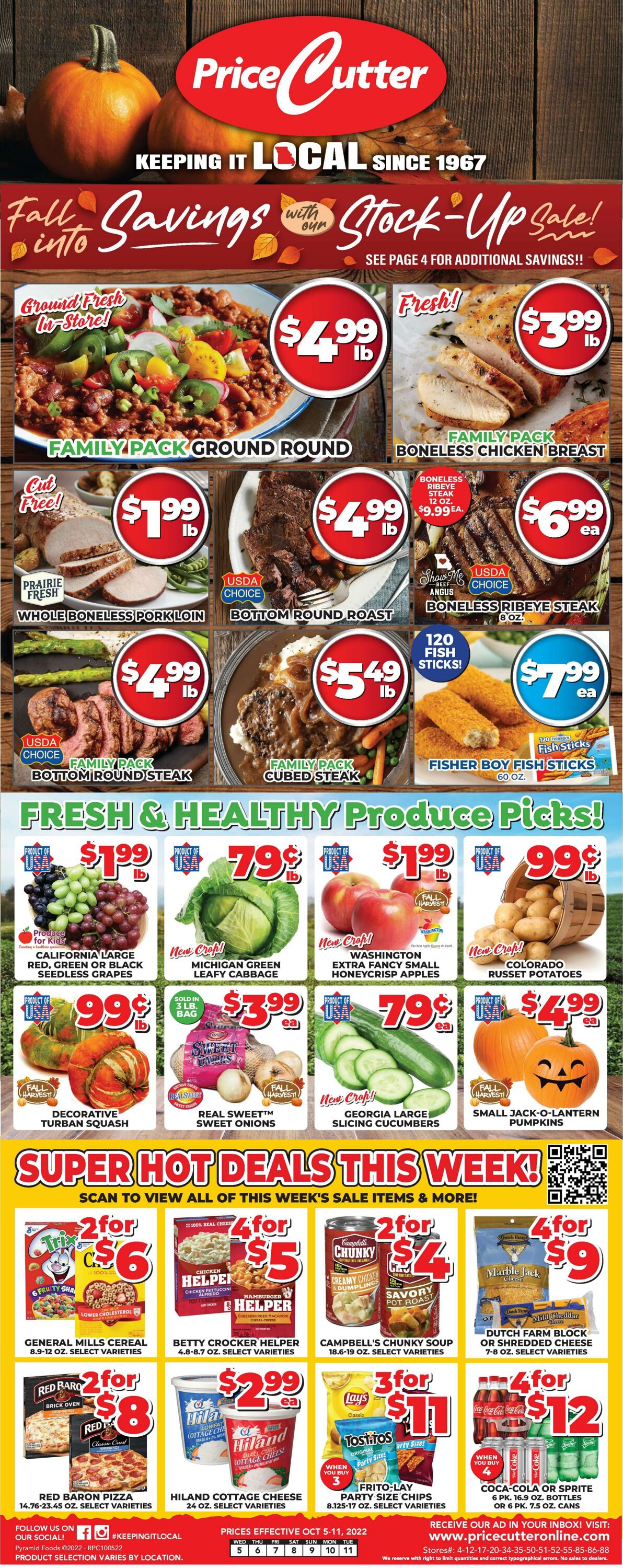 Weekly ad Price Cutter 10/05/2022 - 10/11/2022