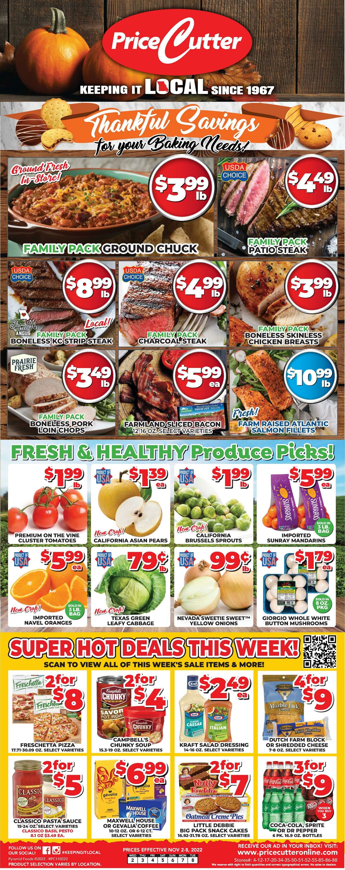 Weekly ad Price Cutter 11/02/2022 - 11/08/2022