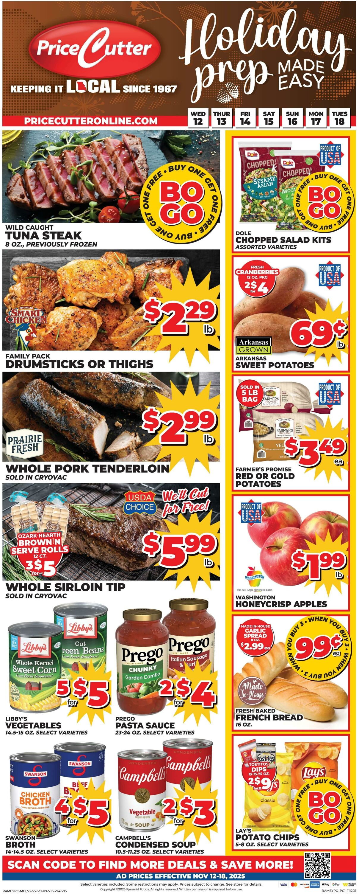 Weekly ad Price Cutter 11/12/2025 - 11/18/2025