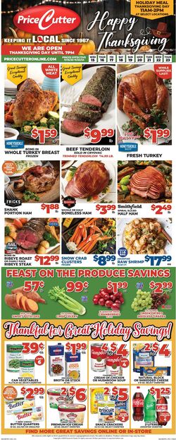 Weekly ad Price Cutter 11/15/2023 - 11/23/2023