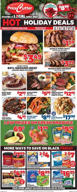 Weekly ad Price Cutter 11/24/2023 - 11/28/2023