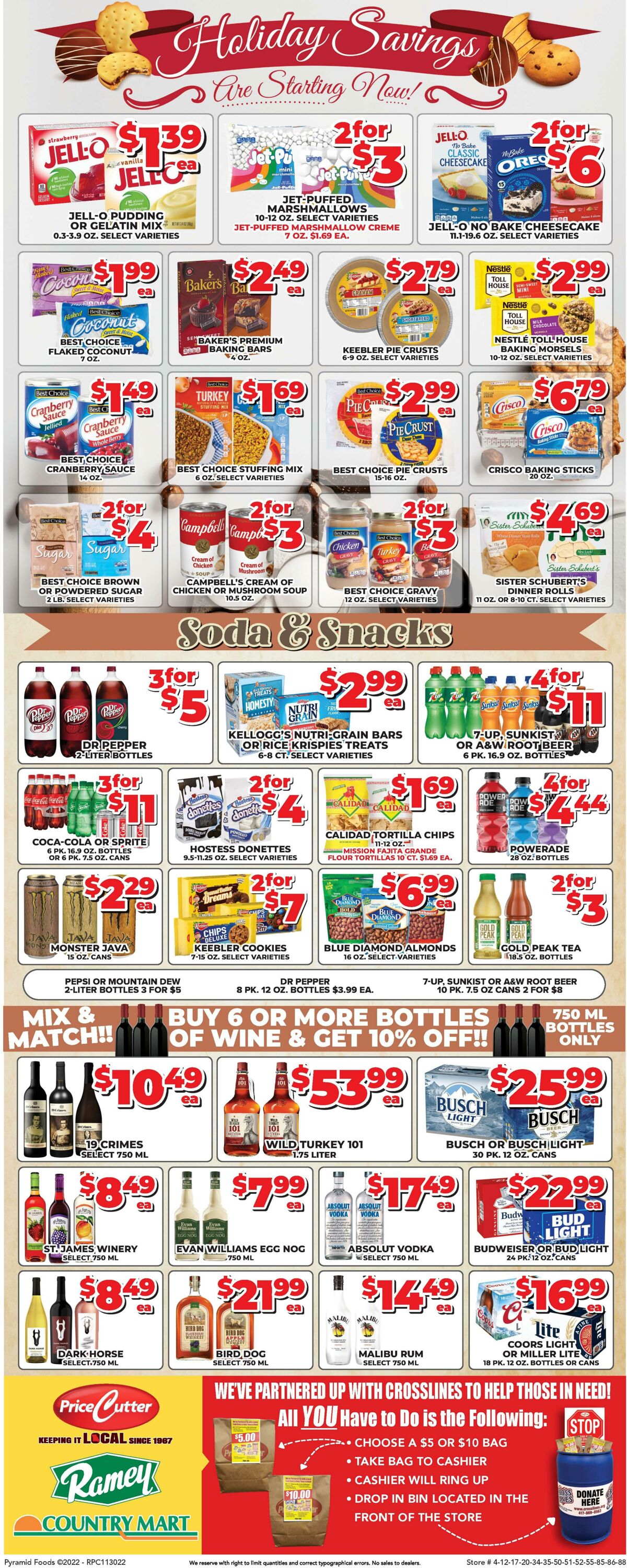 Weekly ad Price Cutter 11/30/2022 - 12/06/2022