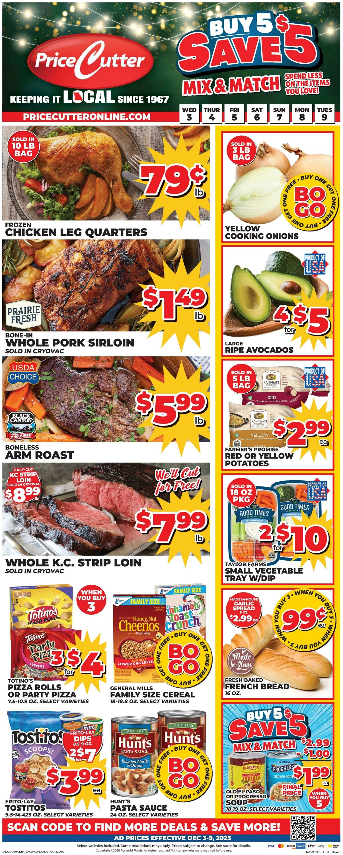 Weekly ad Price Cutter 12/03/2025 - 12/09/2025