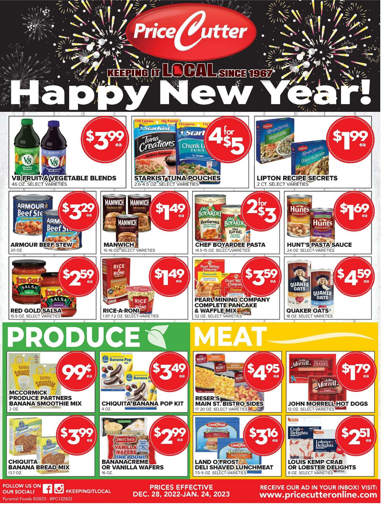 Weekly ad Price Cutter 12/28/2022 - 01/24/2023