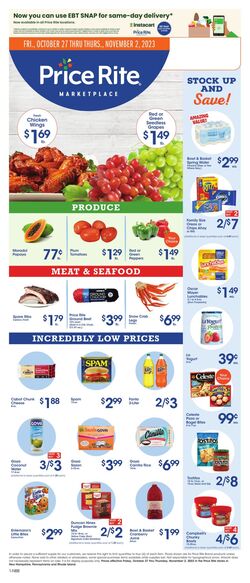 Weekly ad Price Rite 10/27/2023 - 11/02/2023