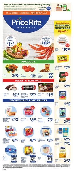 Weekly ad Price Rite 09/15/2023 - 09/28/2023