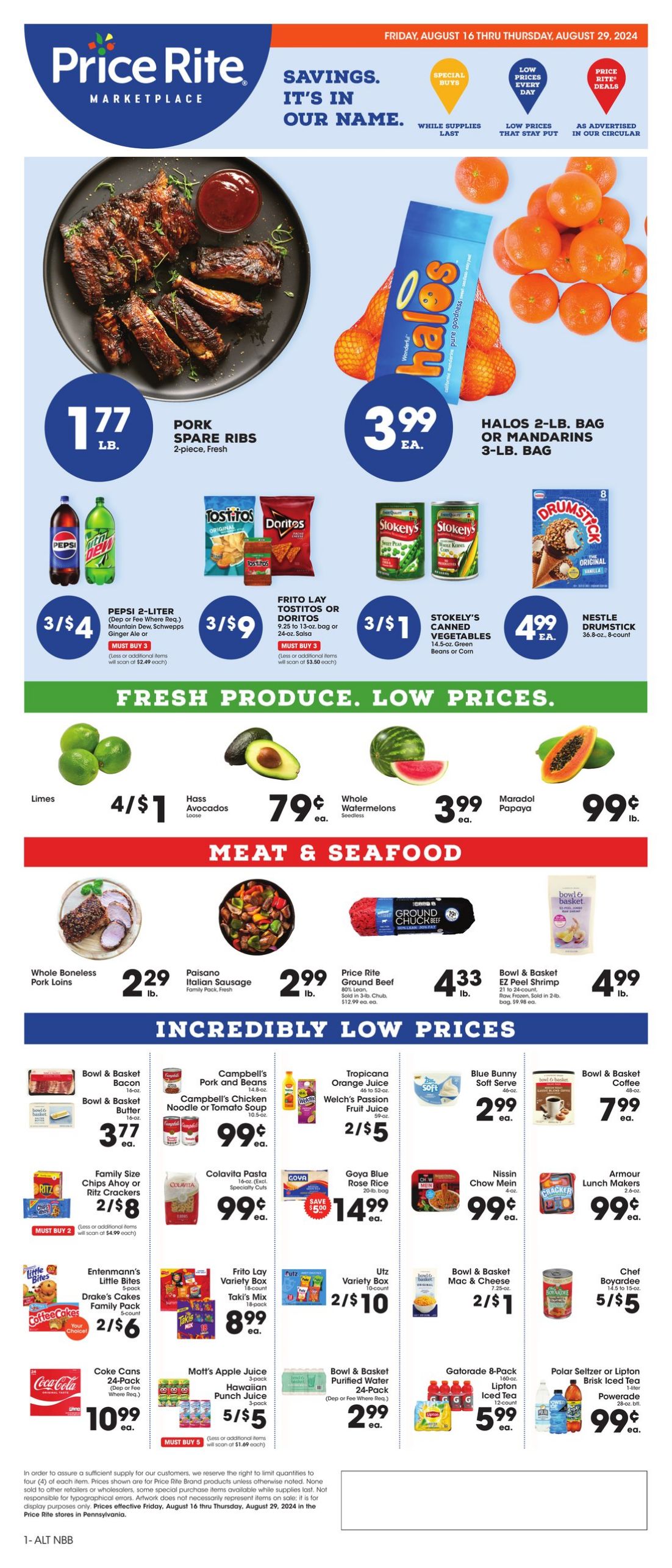 Weekly ad Price Rite 08/16/2024 - 08/29/2024