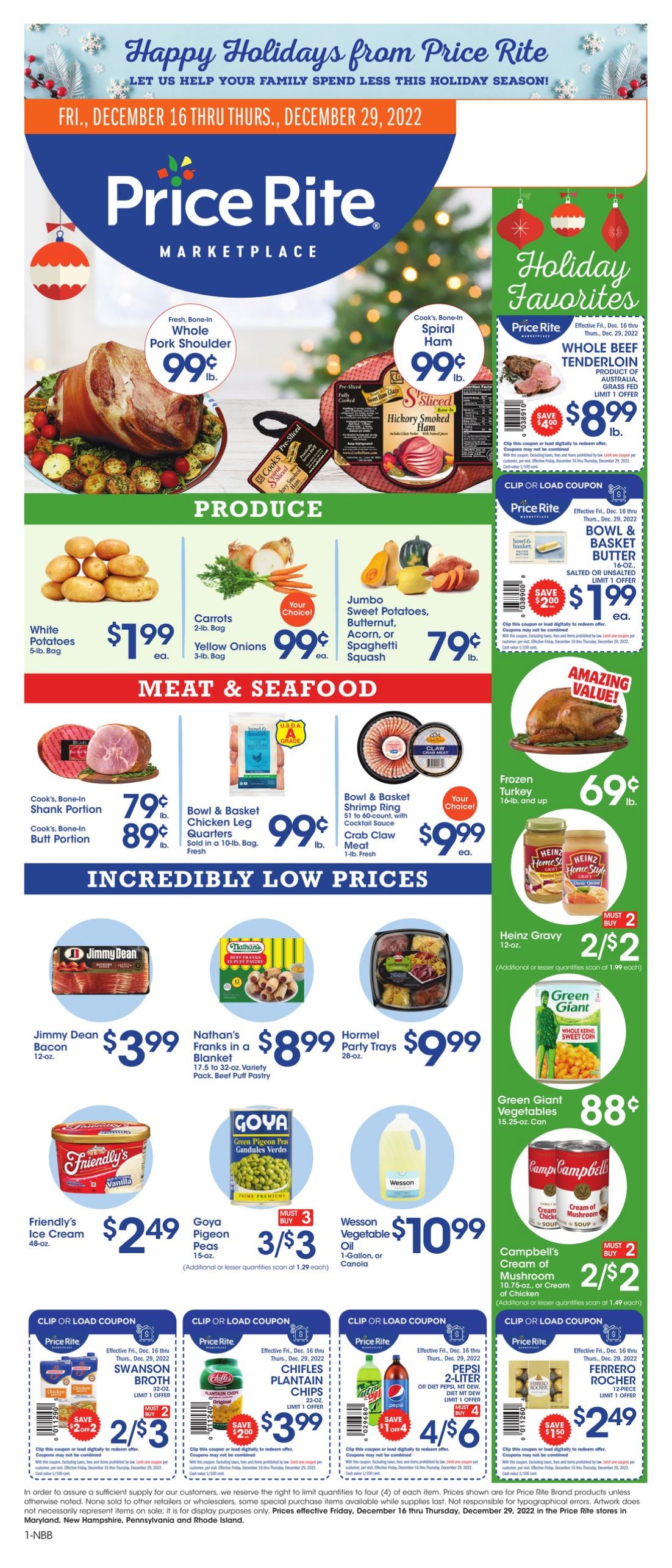 Weekly ad Price Rite 12/16/2022 - 12/29/2022