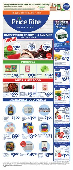 Weekly ad Price Rite 07/01/2022-07/07/2022