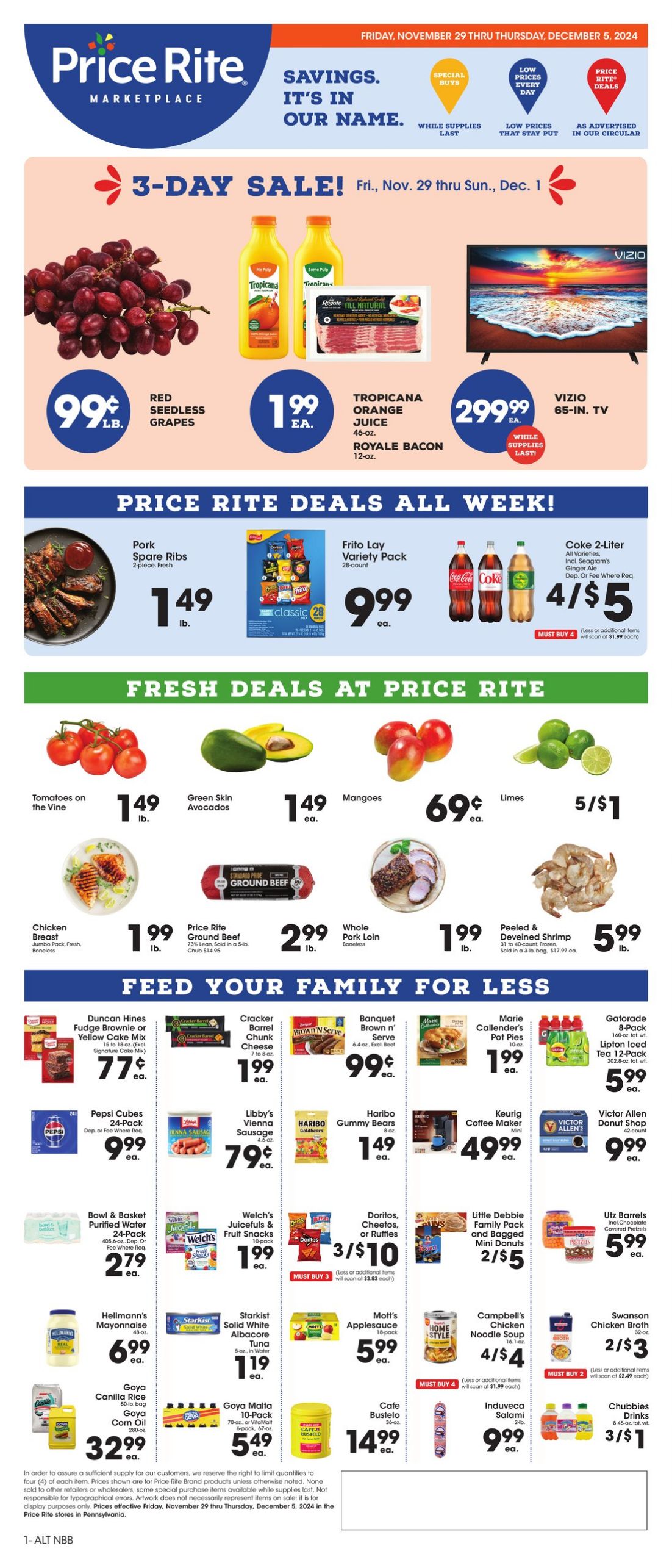 Weekly ad Price Rite 11/29/2024 - 12/05/2024