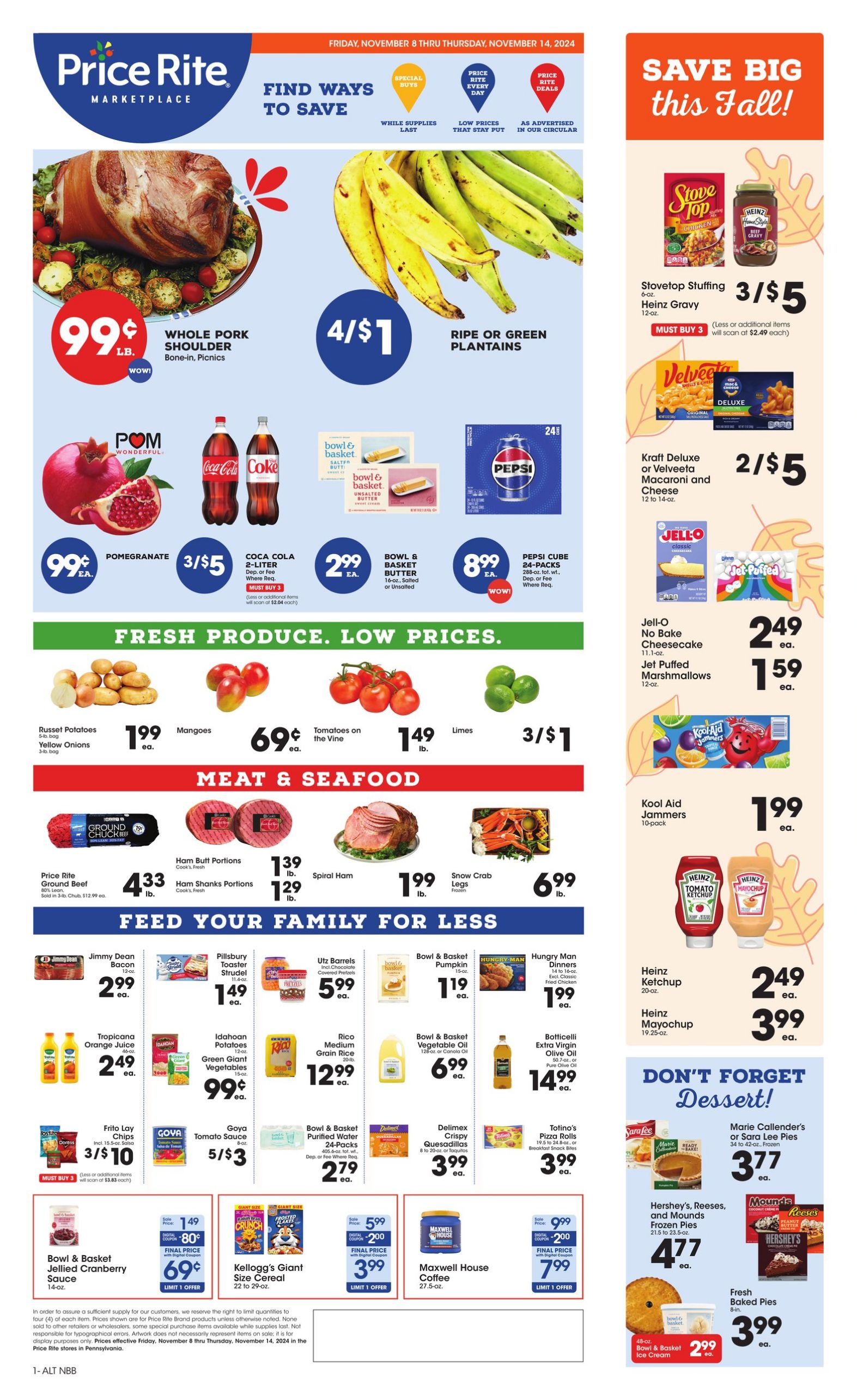 Weekly ad Price Rite 11/08/2024 - 11/14/2024