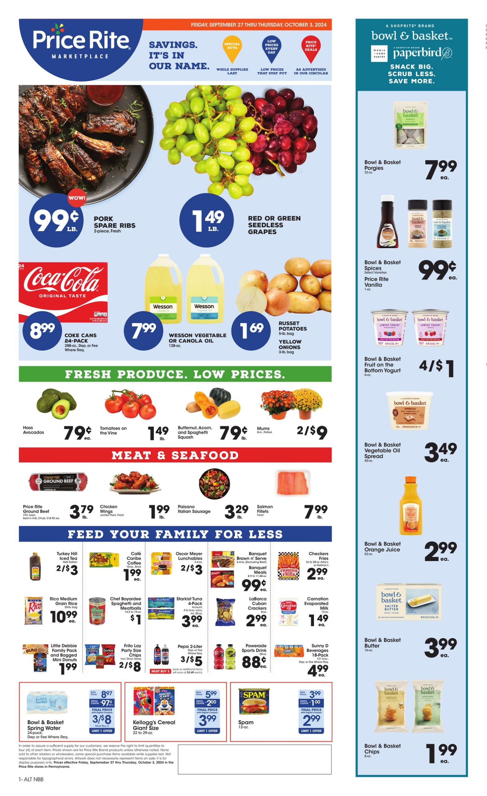 Weekly ad Price Rite 09/27/2024 - 10/03/2024