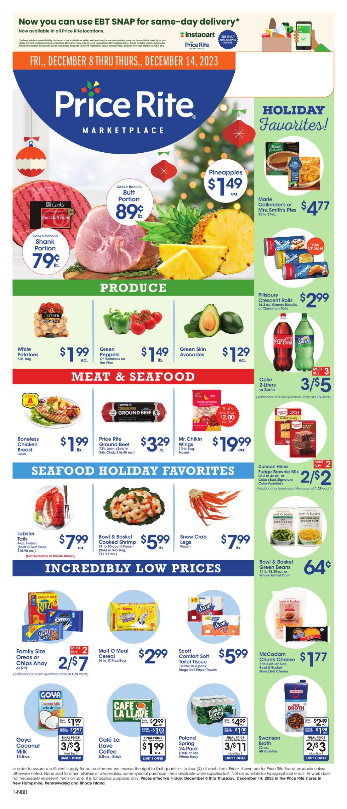 Weekly ad Price Rite 12/08/2023 - 12/14/2023
