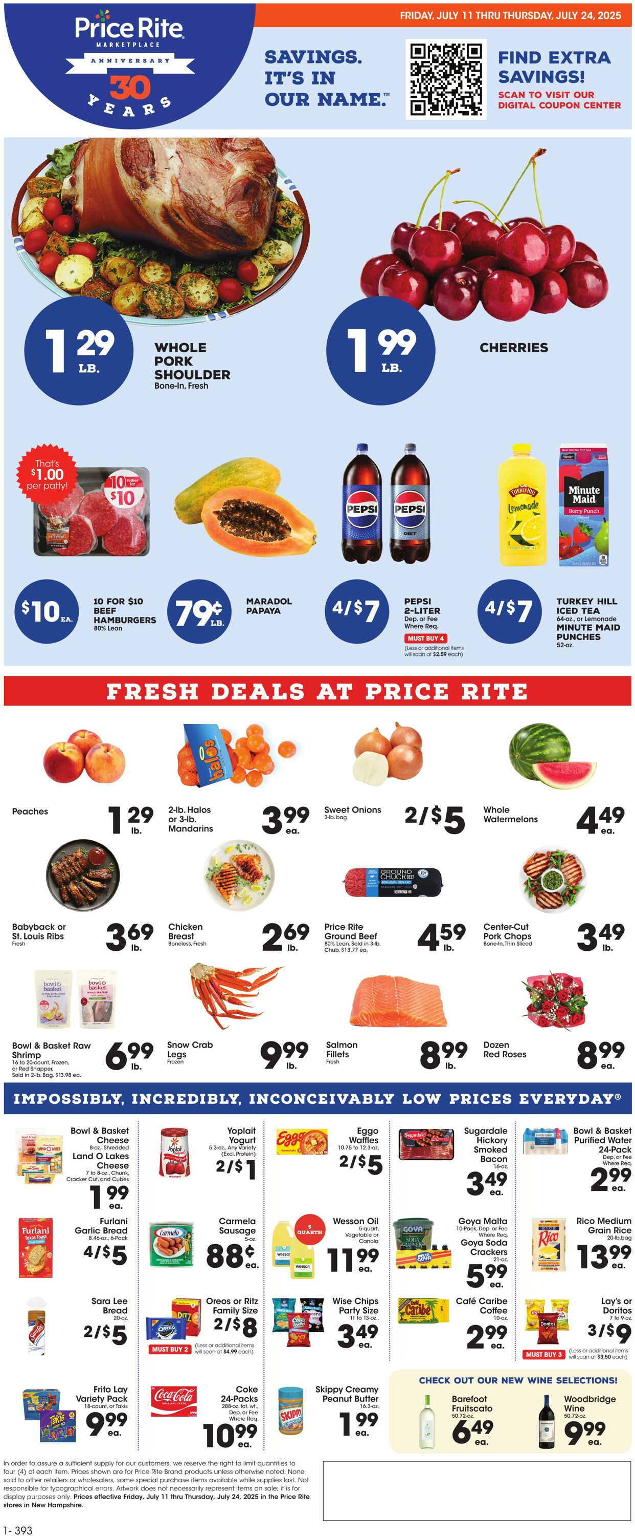 Weekly ad Price Rite 07/10/2025 - 07/24/2025