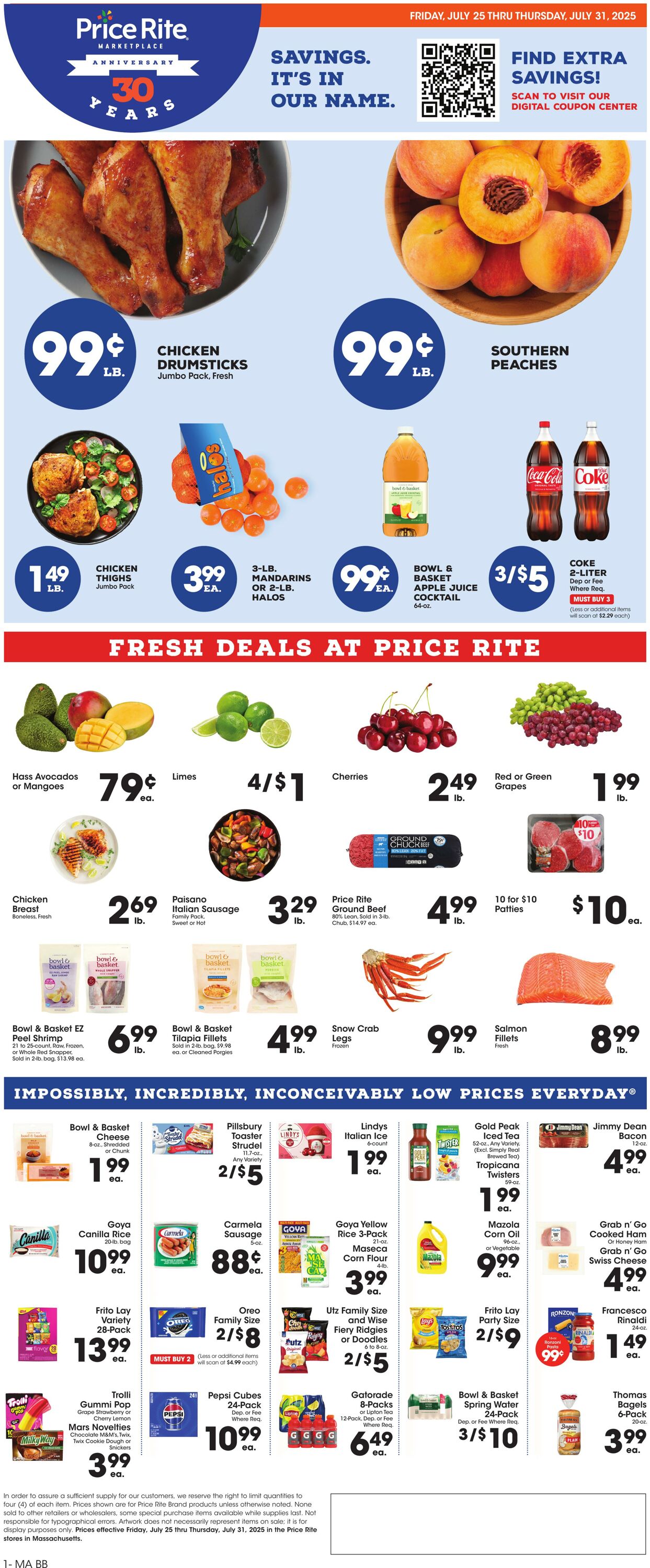 Weekly ad Price Rite 07/24/2025 - 07/31/2025
