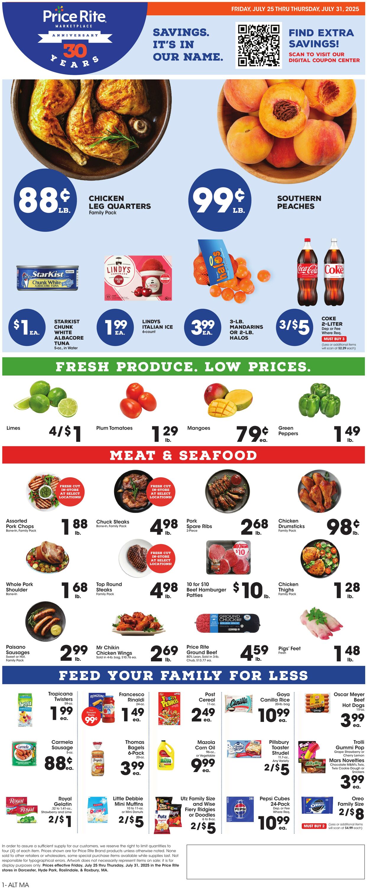 Weekly ad Price Rite 07/24/2025 - 07/31/2025