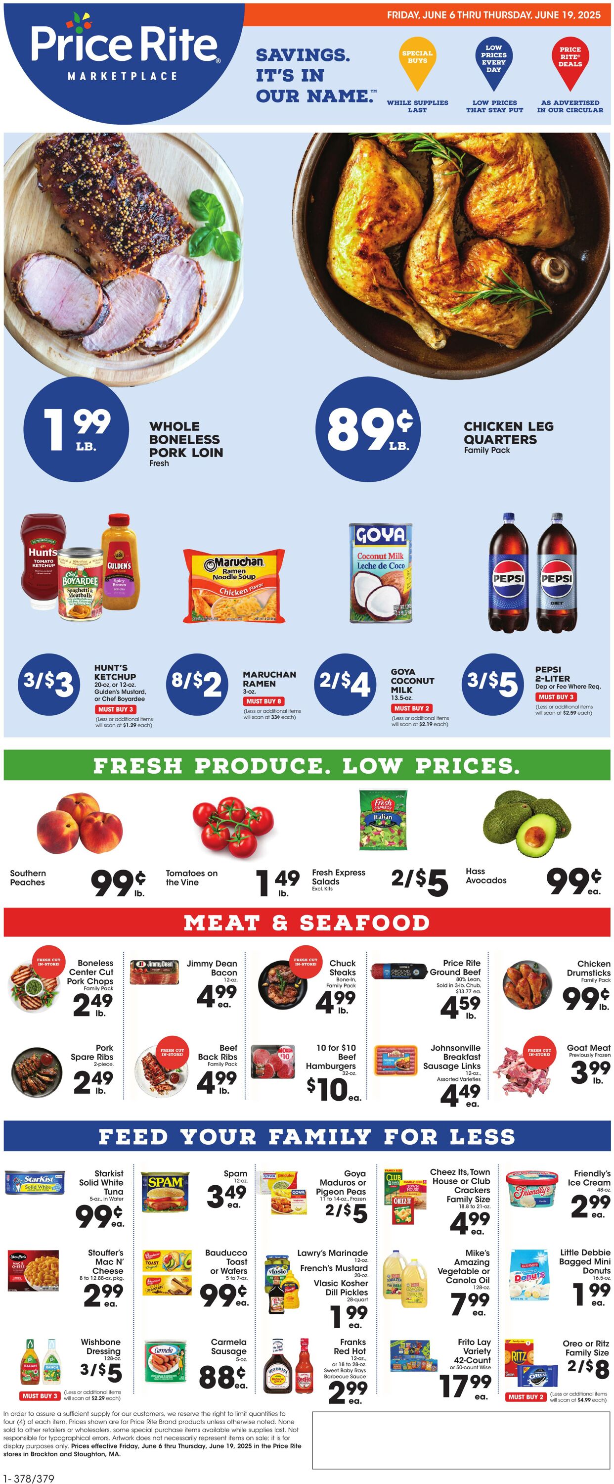 Weekly ad Price Rite 06/05/2025 - 06/19/2025