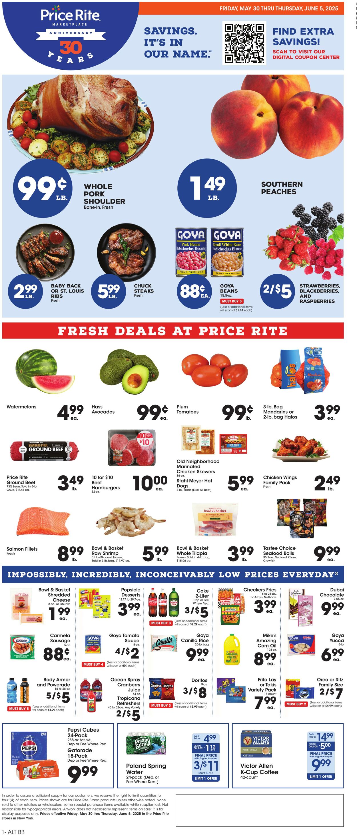 Weekly ad Price Rite 05/29/2025 - 06/05/2025