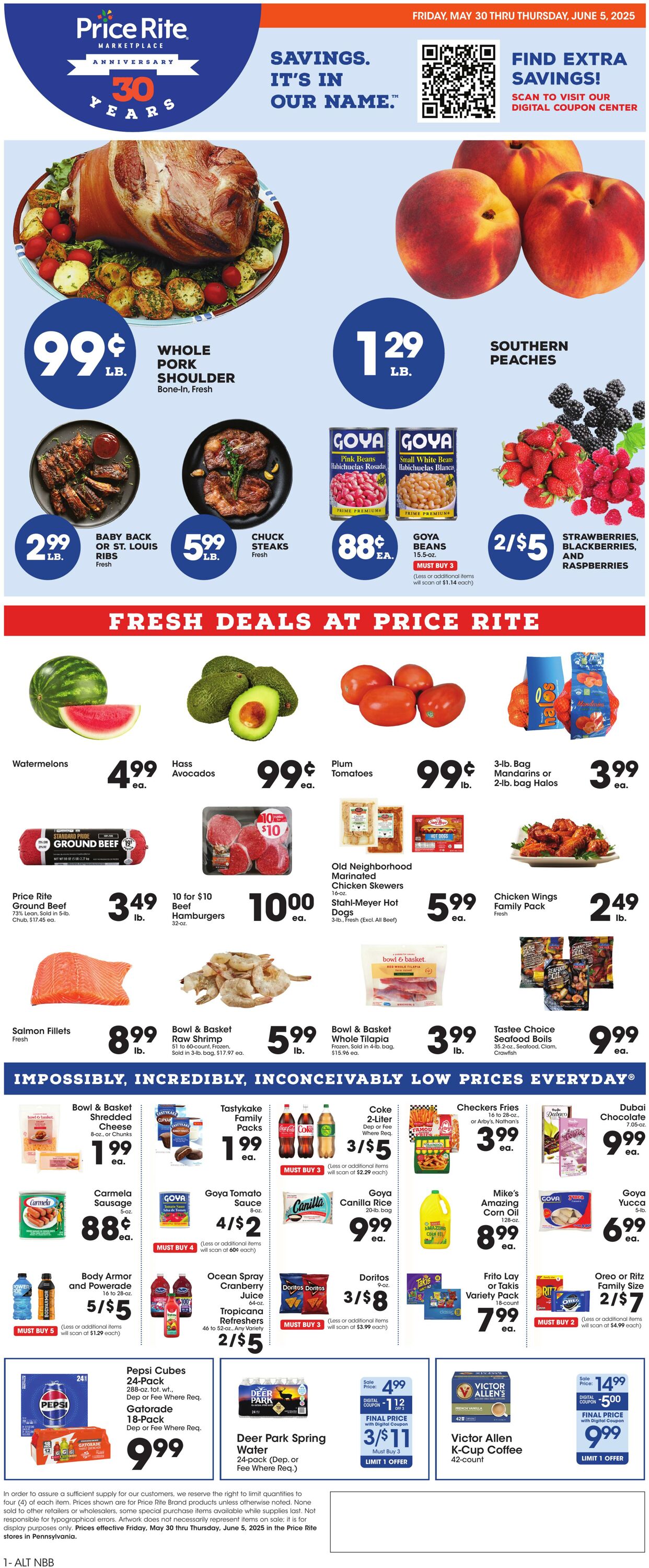 Weekly ad Price Rite 05/29/2025 - 06/05/2025