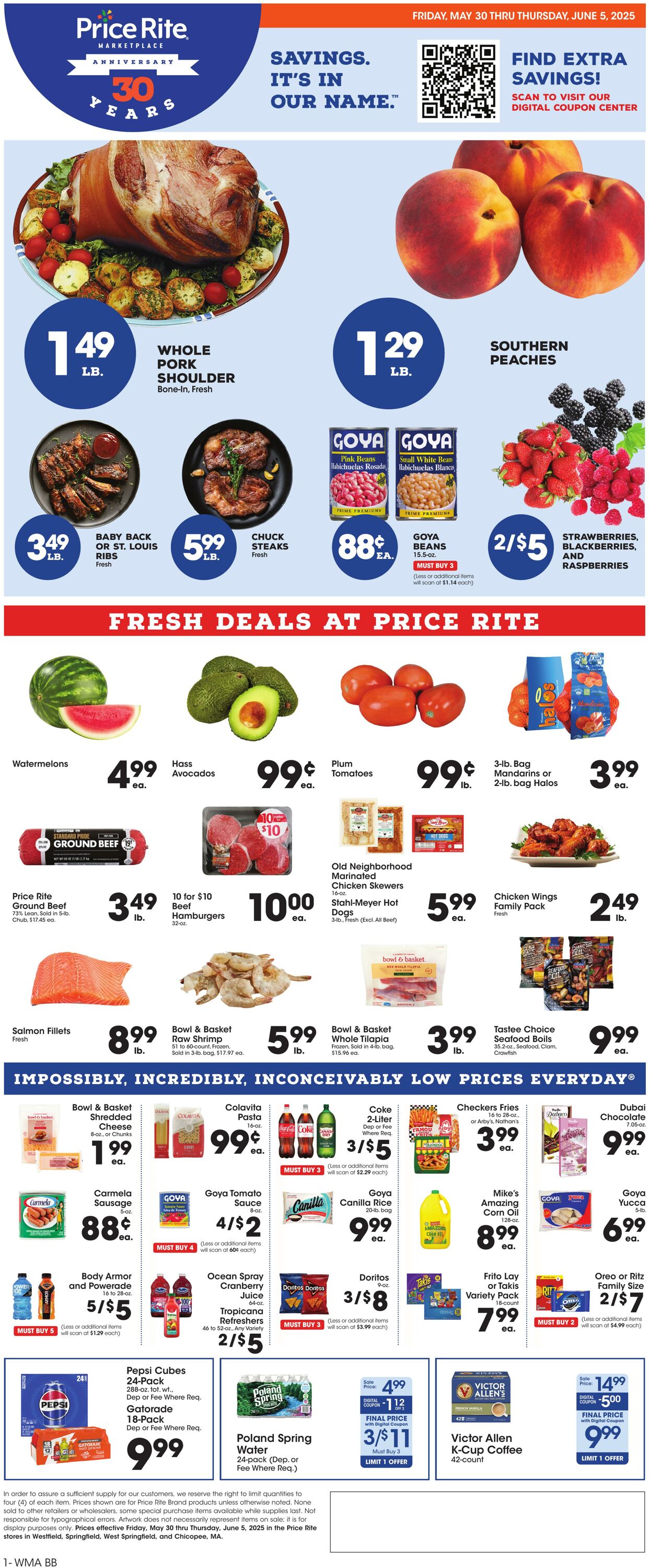 Weekly ad Price Rite 05/29/2025 - 06/05/2025