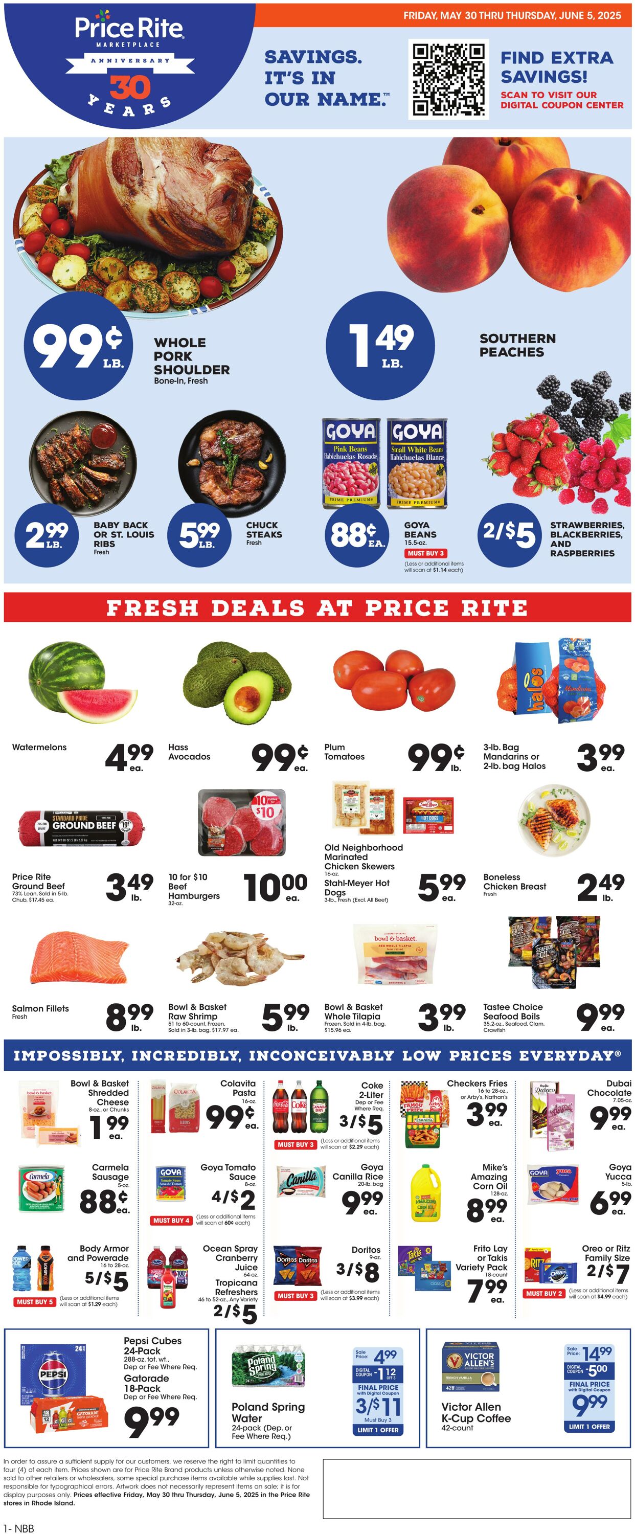 Weekly ad Price Rite 05/29/2025 - 06/05/2025