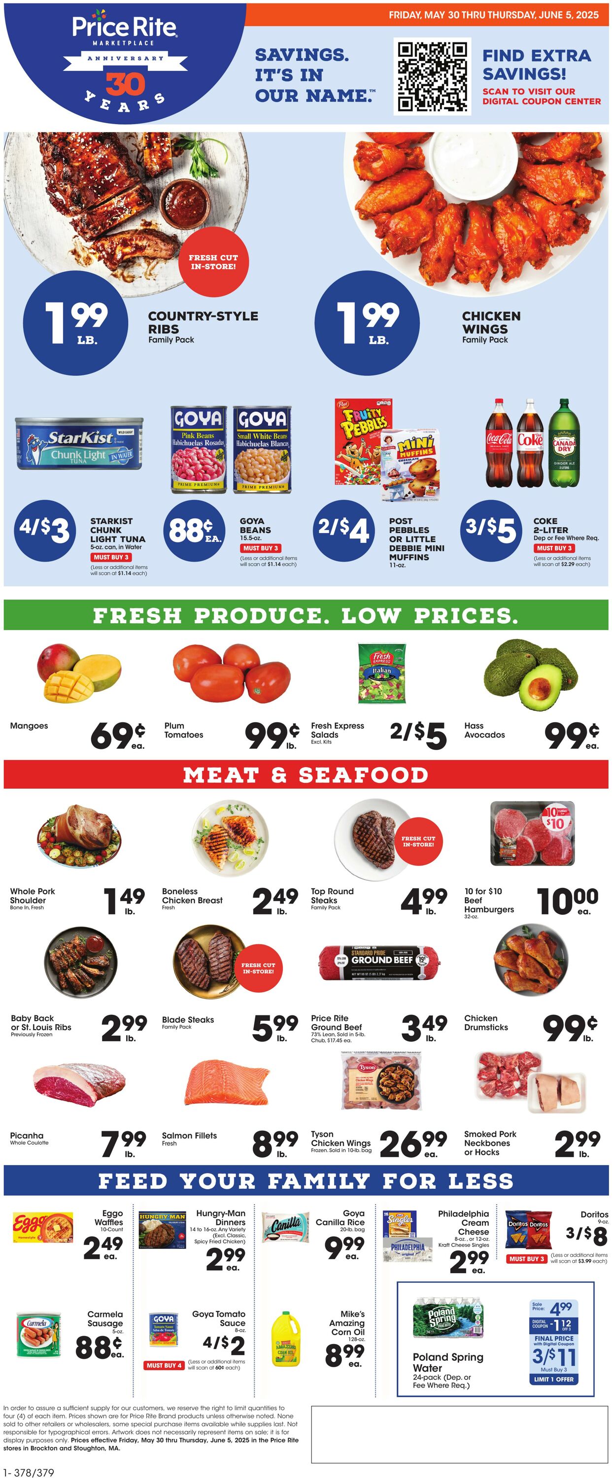 Weekly ad Price Rite 05/29/2025 - 06/05/2025