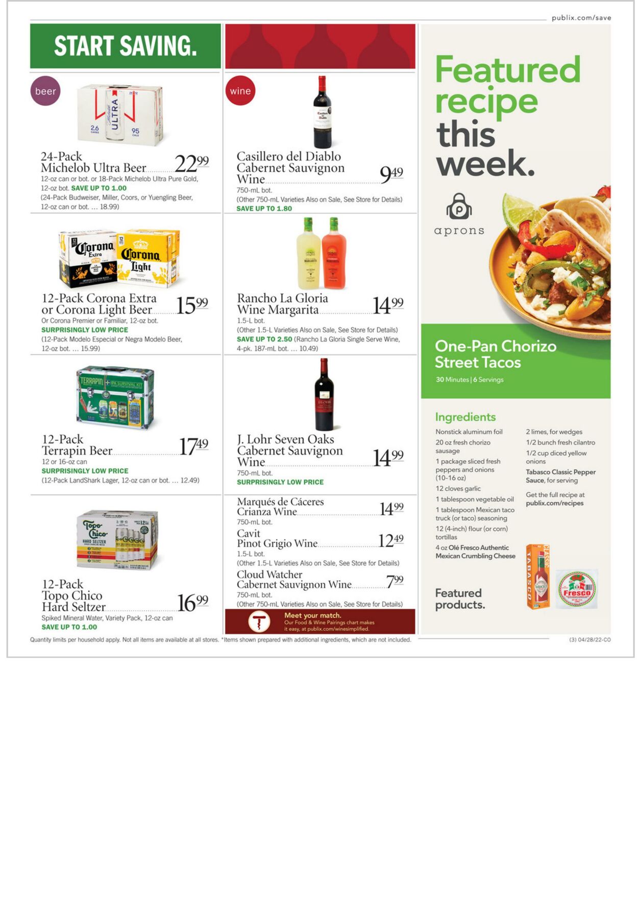 Weekly ad Publix 04/27/2022 - 05/03/2022