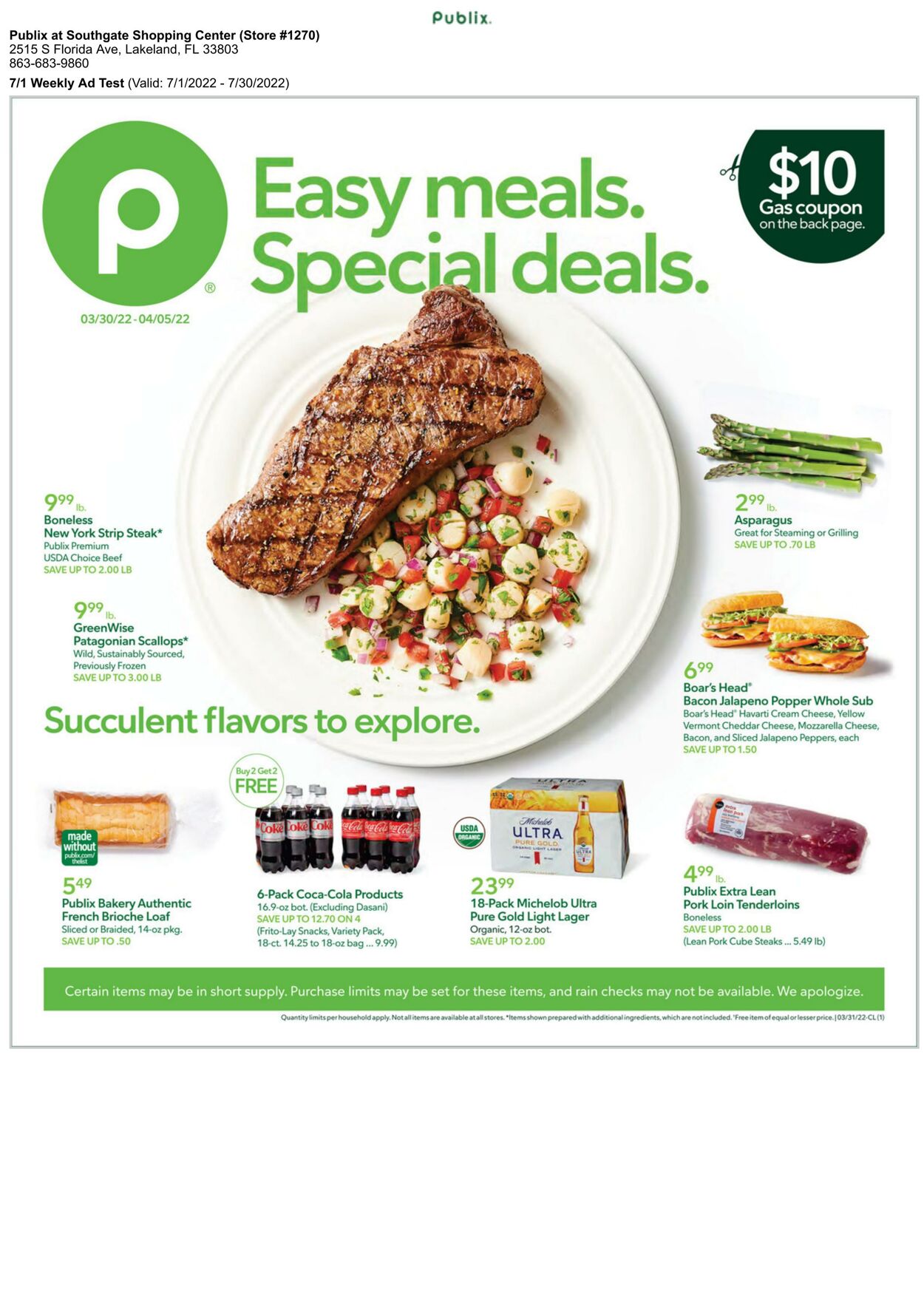 Weekly ad Publix 07/01/2022-07/30/2022