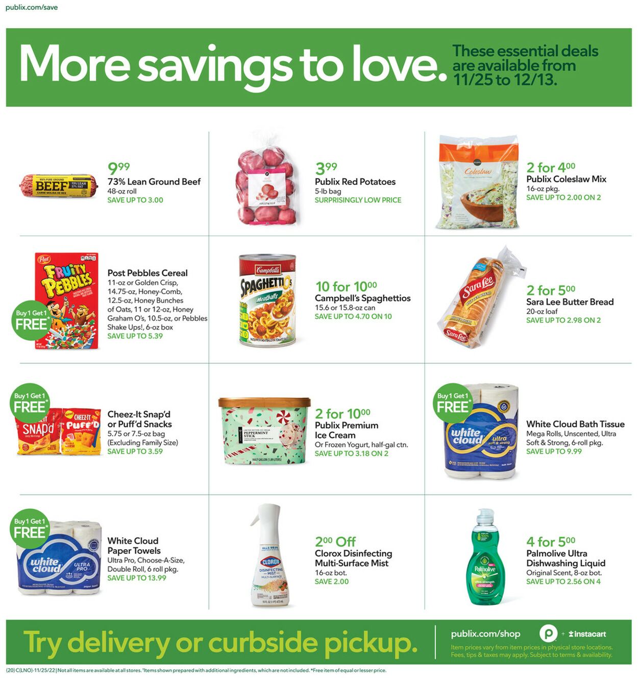 Weekly ad Publix 11/25/2022 - 11/29/2022