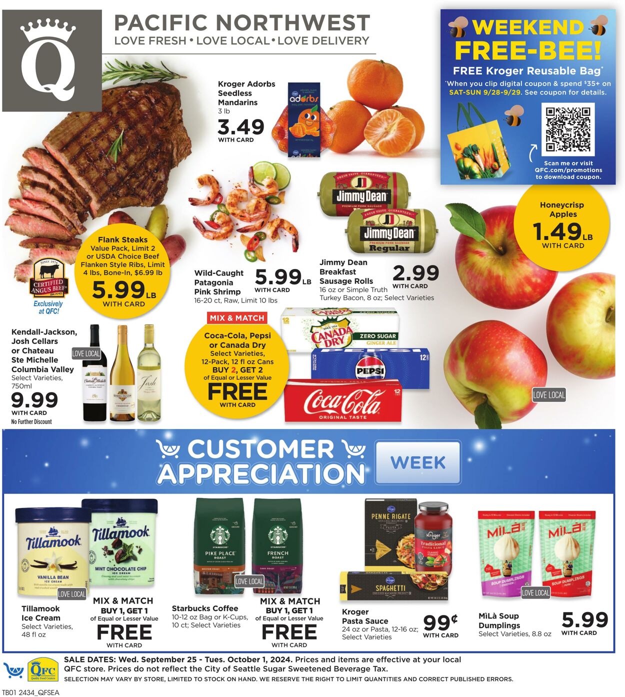 Weekly ad QFC 09/25/2024 - 10/01/2024